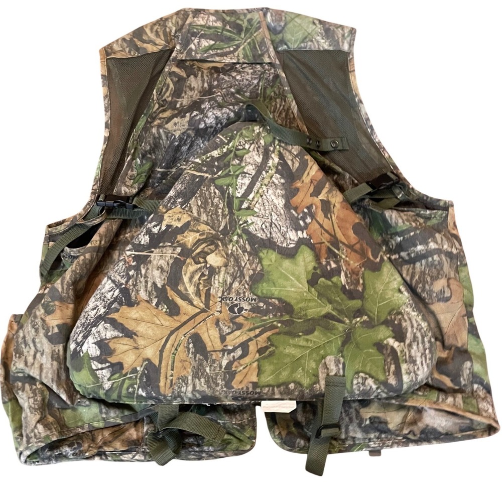 Mossy Oak Turkey Thugs Hunting Vest Mens Camo Obsession Utility Seat Large